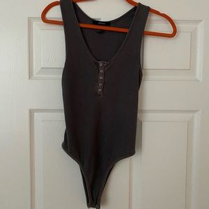Gray Tank Bodysuit